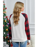 Azura Exchange Long Sleeve Buffalo Plaid Sweatshirt - S