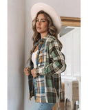 Azura Exchange Button Up Plaid Shacket - S