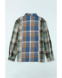 Azura Exchange Button Up Plaid Shacket - S