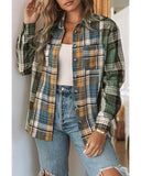 Azura Exchange Button Up Plaid Shacket - S