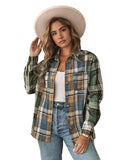 Azura Exchange Button Up Plaid Shacket - S