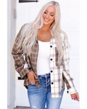 Azura Exchange Plaid Oversized Shirt - L