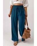 Azura Exchange Drawstring Elastic Waist Wide Leg Pants - S