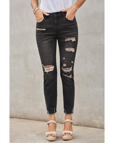 Azura Exchange Distressed Denim Pants - 2XL