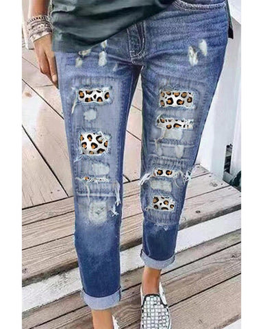 Azura Exchange Ripped Denim Jeans - M