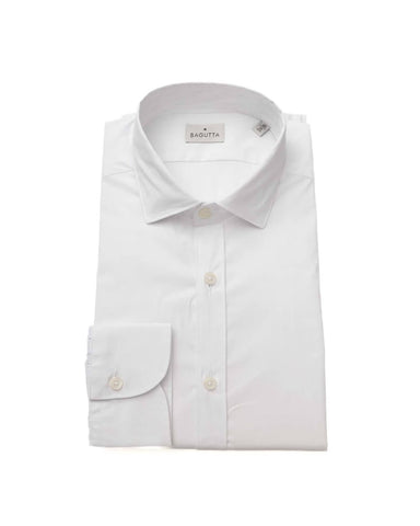 Bagutta Men's White Cotton Shirt - 2XL