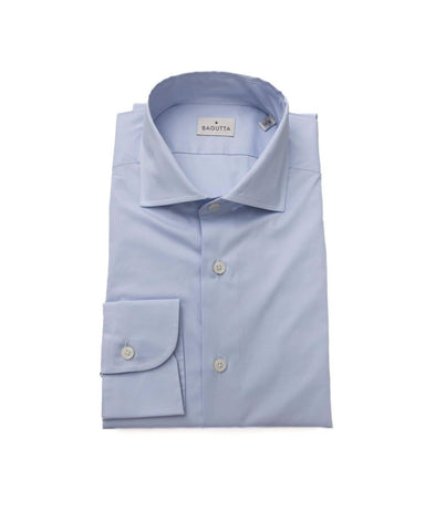 Bagutta Men's Light Blue Cotton Shirt - XL