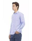 Baldinini Trend Men's Light Blue Cotton Shirt - XL