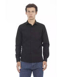 Baldinini Trend Men's Black Cotton Shirt - M