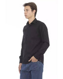 Baldinini Trend Men's Black Cotton Shirt - M