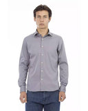 Baldinini Trend Men's Gray Cotton Shirt - XL