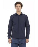 Baldinini Trend Men's Blue Cotton Shirt - L