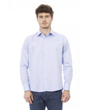 Baldinini Trend Men's Light Blue Cotton Shirt - 2XL