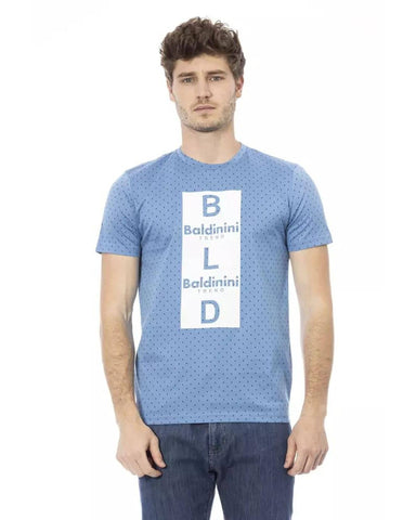 Baldinini Trend Men's Light Blue Cotton T-Shirt - XL