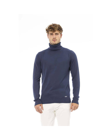 Baldinini Trend Men's Blue Modal Sweater - 50 IT