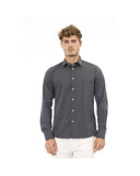 Baldinini Trend Men's Gray Cotton Shirt - XL