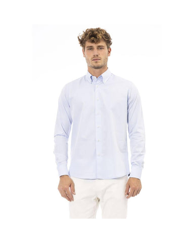 Baldinini Trend Men's Light Blue Cotton Shirt - L