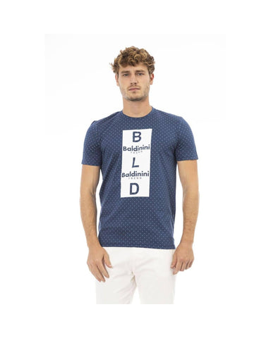 Baldinini Trend Men's Blue Cotton T-Shirt - XL