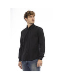 Baldinini Trend Men's Black Cotton Shirt - 44 IT