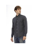 Baldinini Trend Men's Gray Cotton Shirt - L