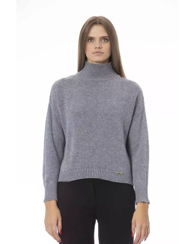 Baldinini Trend Women's Gray Viscose Sweater - S