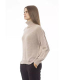 Baldinini Trend Women's Beige Viscose Sweater - M