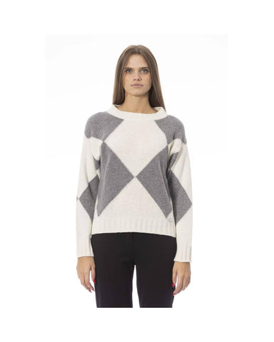 Baldinini Trend Women's Gray Wool Sweater - M