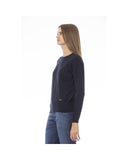 Baldinini Trend Women's Blue Wool Sweater - 40 IT