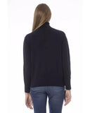 Baldinini Trend Women's Blue Wool Sweater - 40 IT