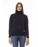 Baldinini Trend Women's Blue Wool Sweater - 42 IT