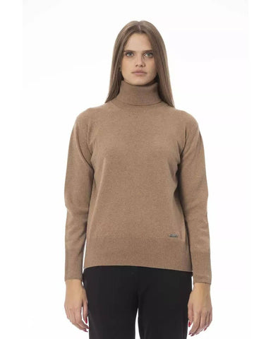 Baldinini Trend Women's Beige Wool Sweater - 40 IT