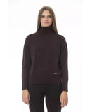 Baldinini Trend Women's Brown Wool Sweater - 42 IT