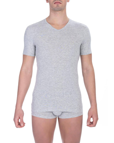 Bikkembergs Men's Gray Cotton T-Shirt - S