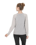 Crown of Edinburgh Cashmere Women's Premium Cashmere Round Neck Sweater in Multicolor - 44 EU