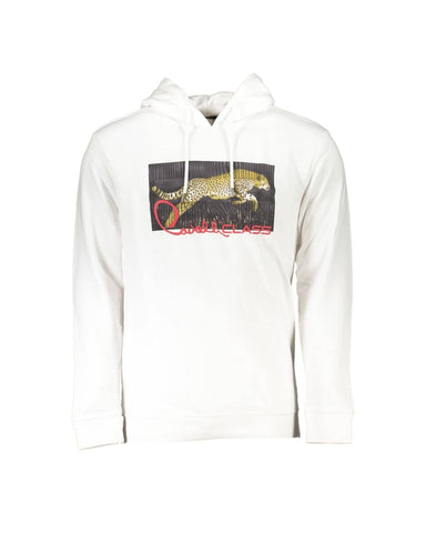 Cavalli Class Men's White Cotton Sweater - L