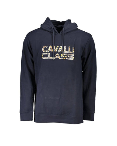 Cavalli Class Men's Blue Cotton Sweater - 3XL