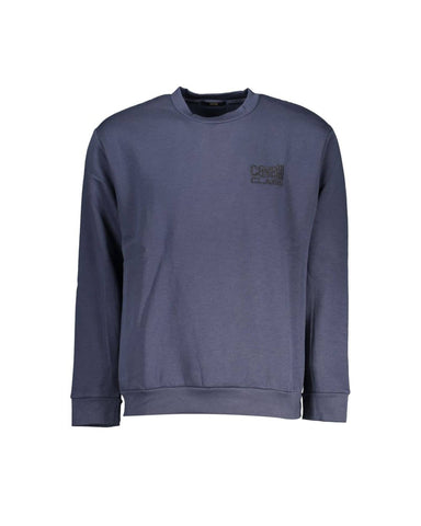 Cavalli Class Men's Blue Cotton Sweater - L