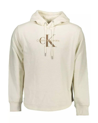 Calvin Klein Men's White Cotton Sweater - M