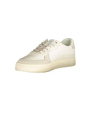 Calvin Klein Men's White Polyester Sneaker - 42 EU