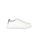 Calvin Klein Women's White Polyester Sneaker - 37 EU