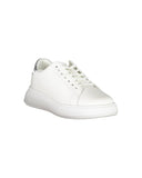 Calvin Klein Women's White Polyester Sneaker - 37 EU