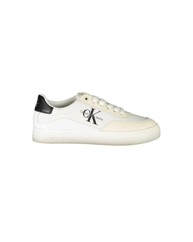 Calvin Klein Women's White Polyester Sneaker - 36 EU