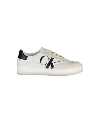 Calvin Klein Women's White Polyester Sneaker - 38 EU