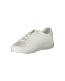 Calvin Klein Women's White Polyester Sneaker - 37 EU