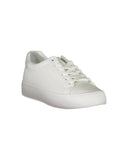 Calvin Klein Women's White Polyester Sneaker - 40 EU