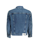 Calvin Klein Men's Blue Cotton Jacket - M