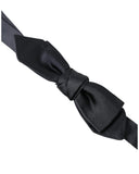 Dolce & Gabbana Men's Dark Blue Silk Satin Adjustable Neck  Papillon Bow Tie - One Size