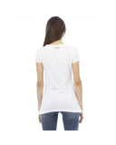 Just Cavalli Women's White Cotton Tops & T-Shirt - M