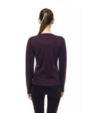 Montana Blu Women's Purple Wool Sweater - 42 IT