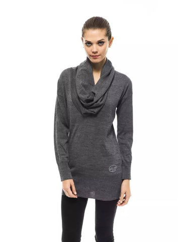 Montana Blu Women's Gray Wool Sweater - 44 IT